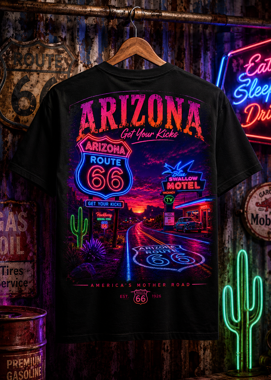 Neon Route 66