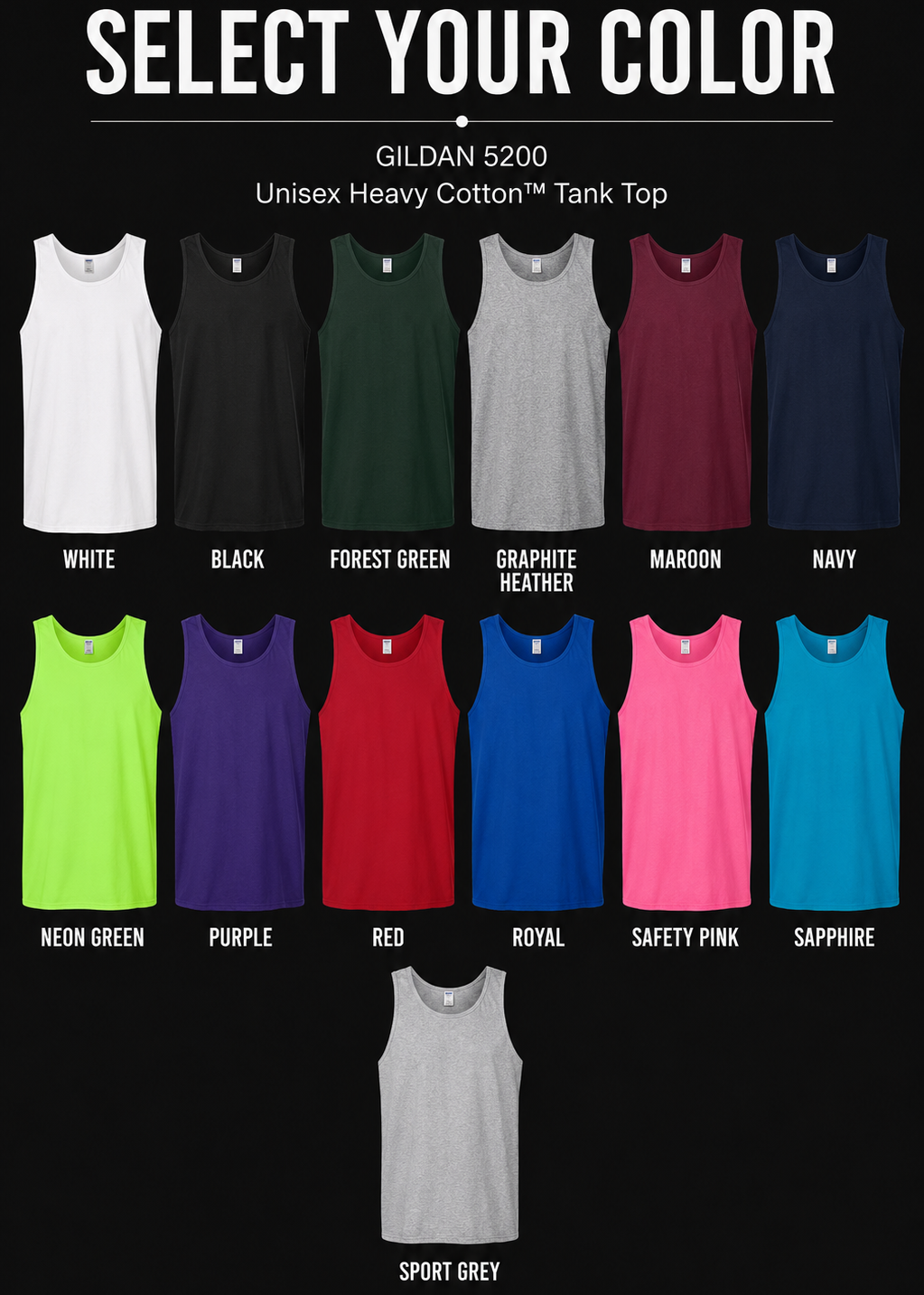 Unisex Cotton Tank 5200