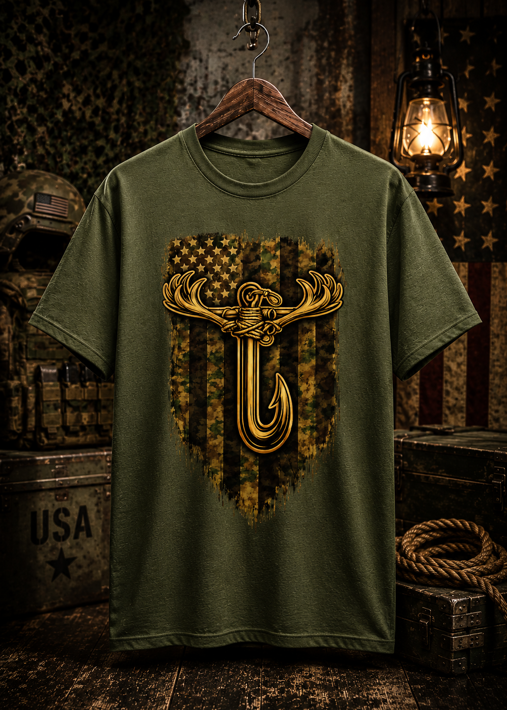 Hook and Antlers T-Shirt